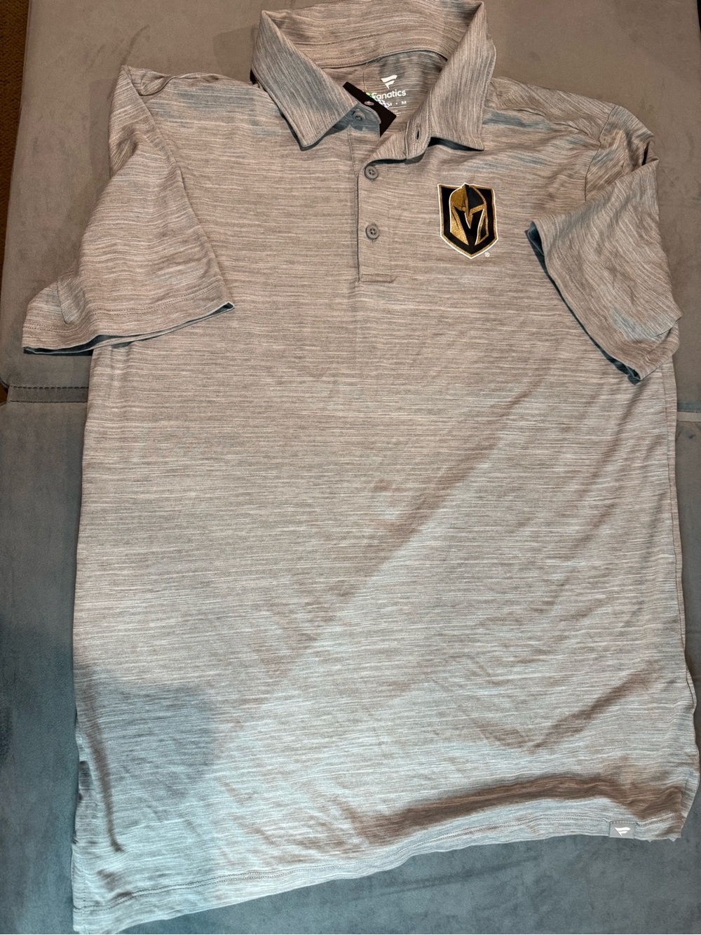 Fanatics Heather Gray Las Vegas Golden Knights Polo - Men's